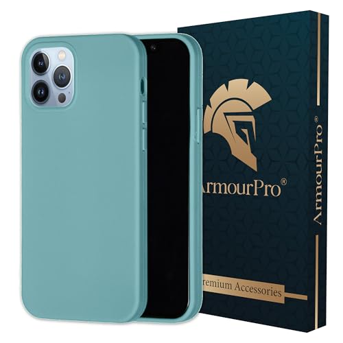 Image of ArmourPro Silicone Back Case for iPhone 15 Pro Max Soft-Touch Case | Moonstone Blue