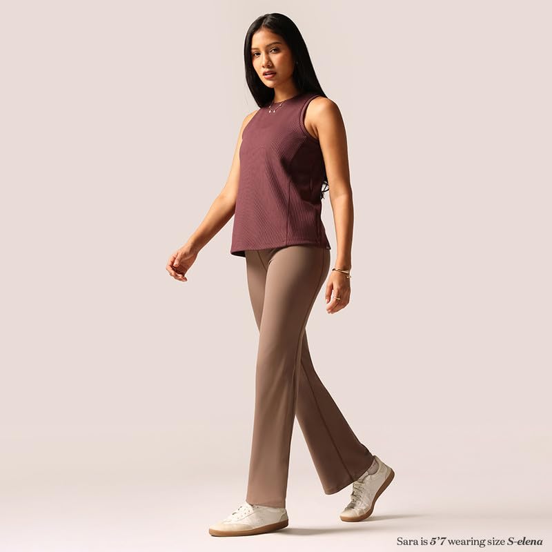Image of BlissClub Ultimate Flare Pants Lite Tall for Women Above 5'5 ft