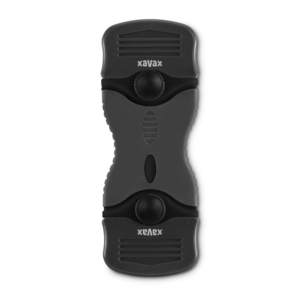 Xavax Glass Scraper, Universally Suitable for Many Surfaces, Four Replacement Blades, Black