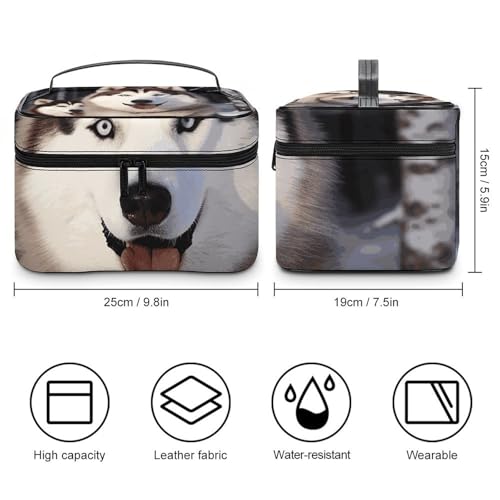 Foldable Travel Luggage Bag for Men And Women, Dry And Wet Separation Portable Travel Luggage Bag, Huskies Printed Waterproof Sports Luggage Bag, Fitness Bag2
