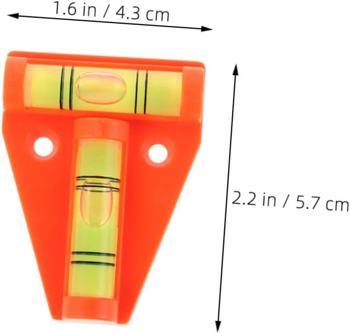 6pcs Shaped Bubble Level Lightweight Leveling Tool for Rvs Campers and Trailers Precise Measurements Tight Spaces Durable and Versatile Design