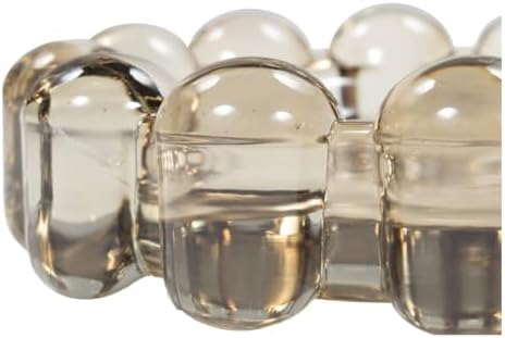 Alice Lane Bubble Candle Dish – Chic Smoky Glass Candle Dish for Home Decor – Decorative Modern Candle Holder for Small Candles & Diffusers - Thumbnail 4