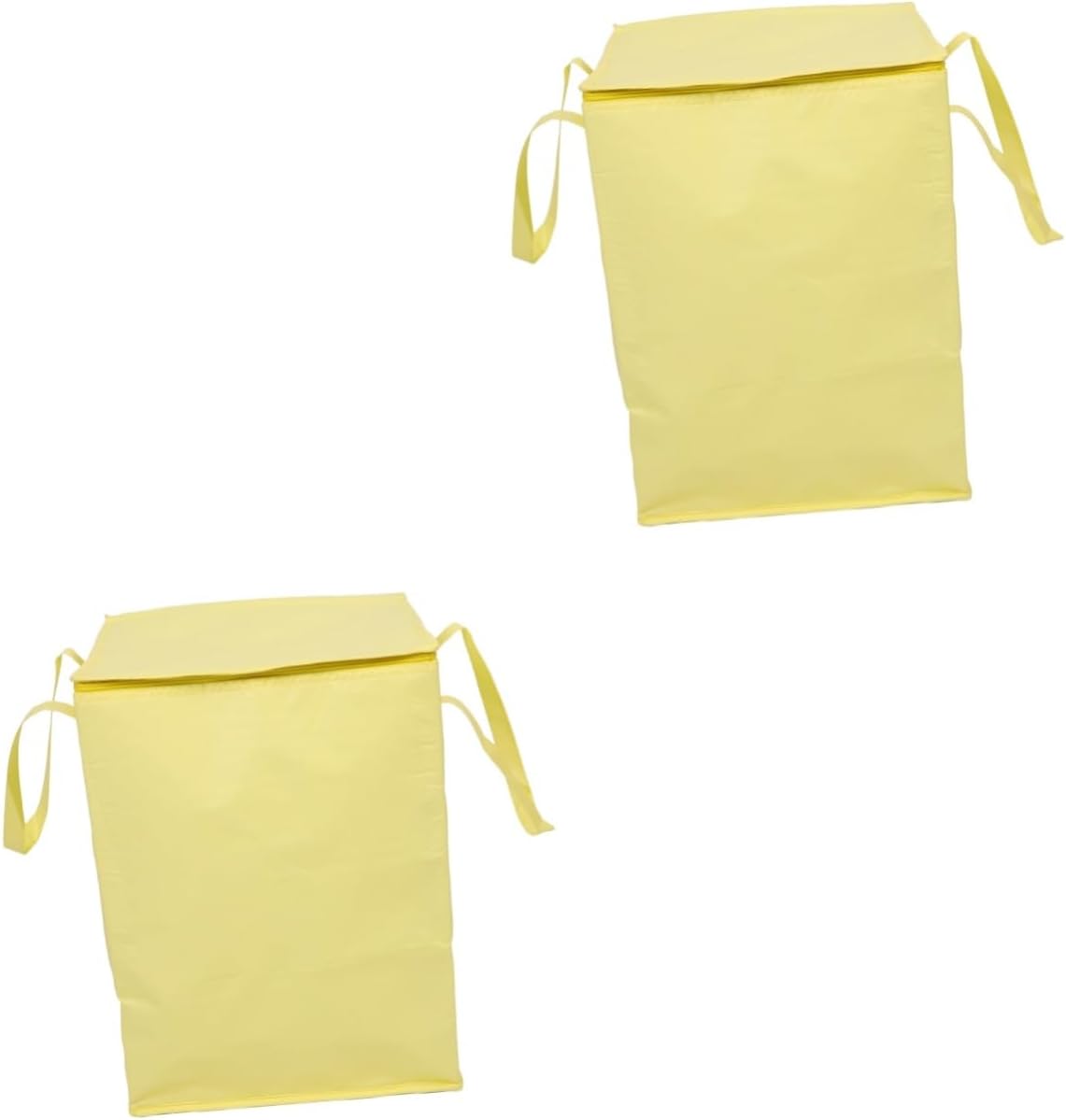 Healifty 2pcs Insulated Travel Cooler Bag Insulated Food Carrier for Cakes Drinks Groceries Reusable Thermal Bag Sturdy Handles Secure Zipper