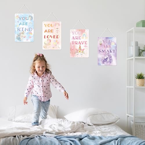 50% Off Unicorn Rainbow Inspirational Wall Decor for Girls Room - Image 6