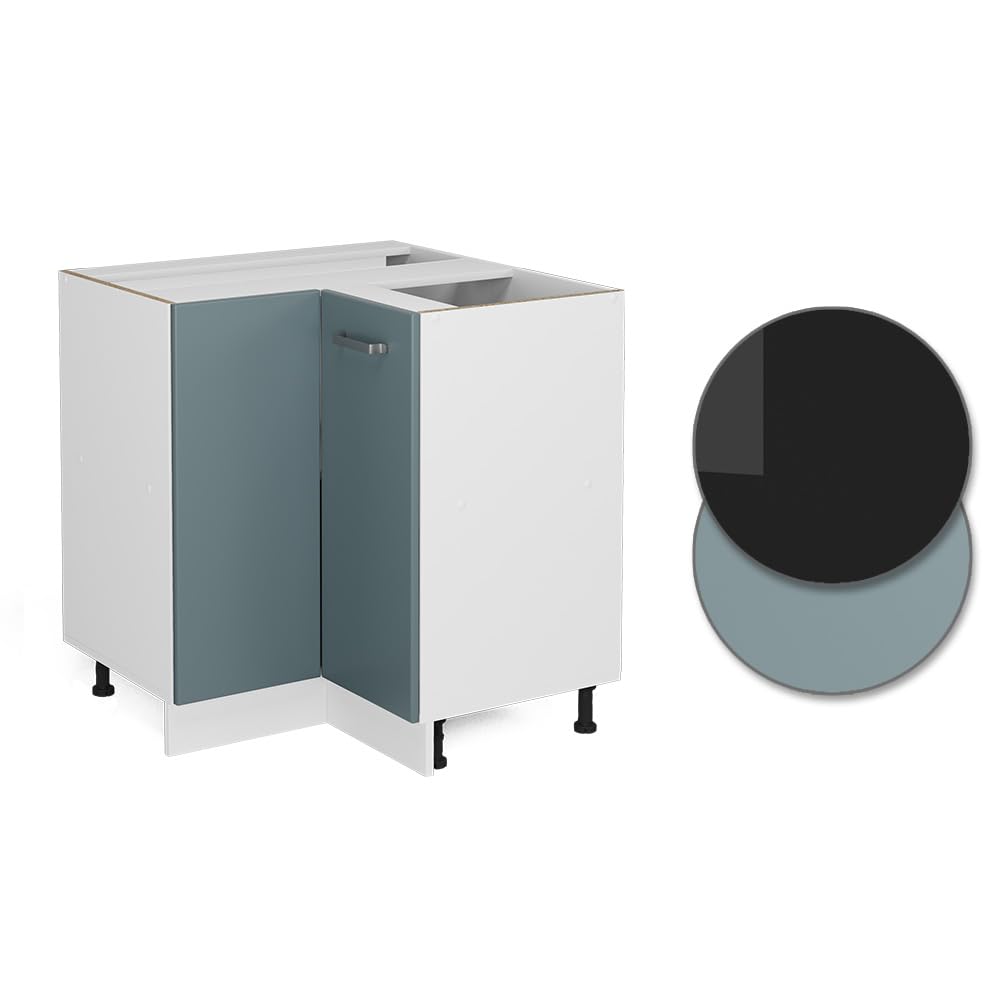 Vicco Mobile ad angolo cucina R-Line, Grigio-blu, 75.6 cm