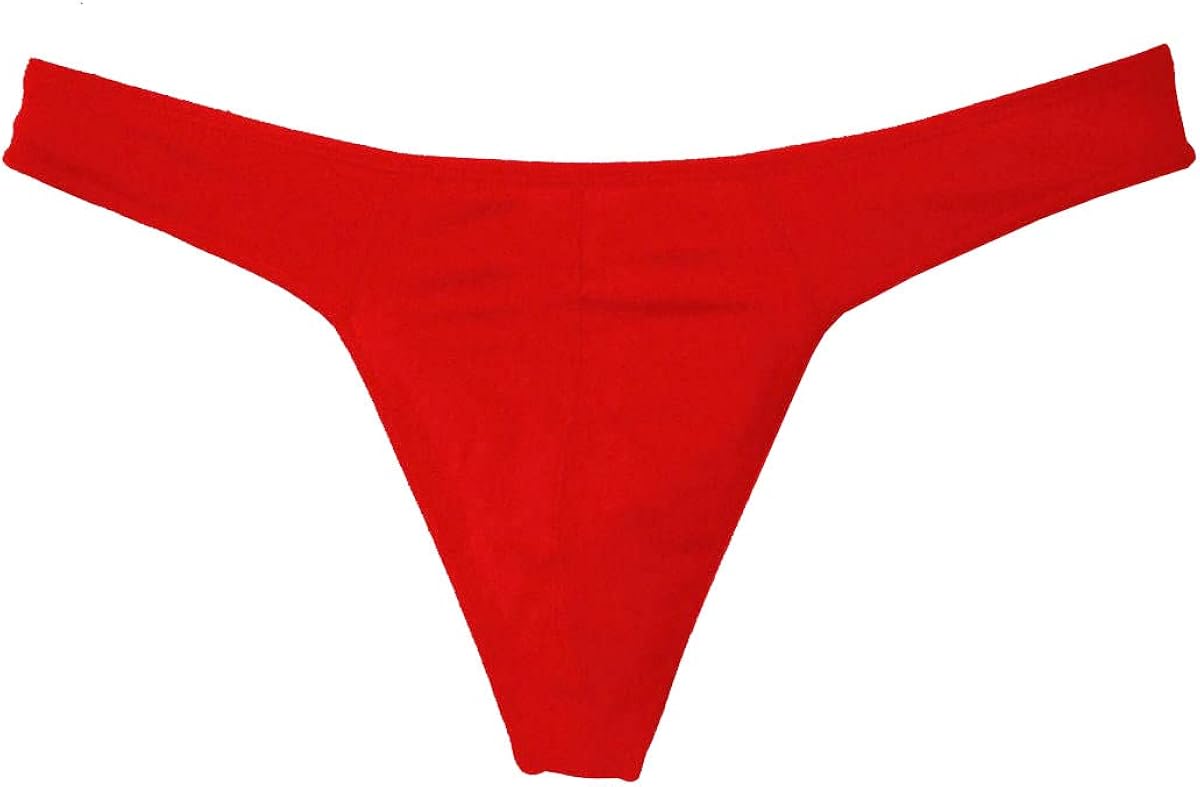 KITSEDIT Men's Cotton Thong Sports T-back Sexy Classic Black/Red/Grey 3 Pack at  Men’s Clothing store