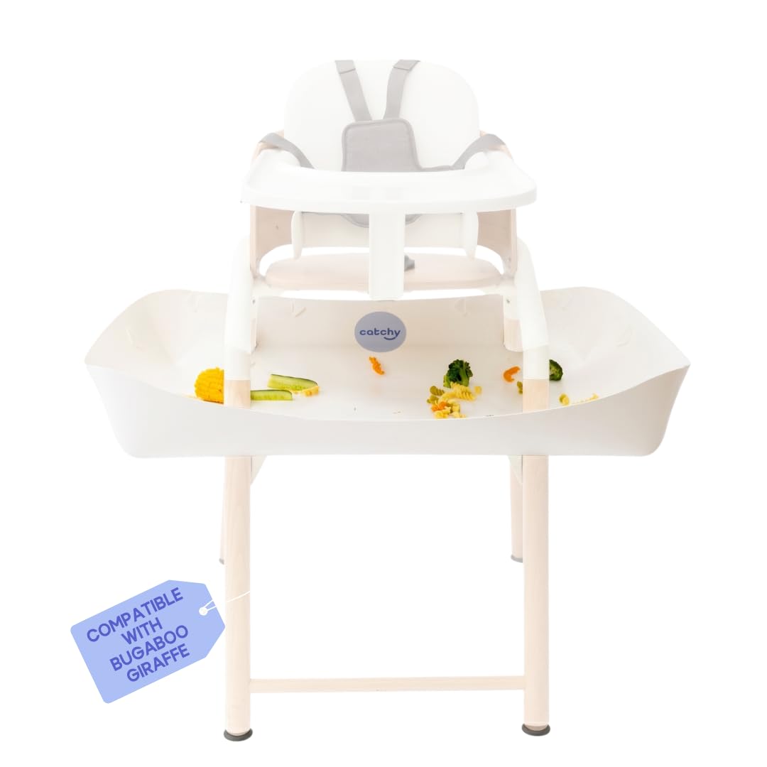 CATCHY - Food Catcher - Compatible with Bugaboo Giraffe + 11 Other High Chairs - Highchair Sold Separately - Baby Food & Mess Catcher - Under High Chair Accessory