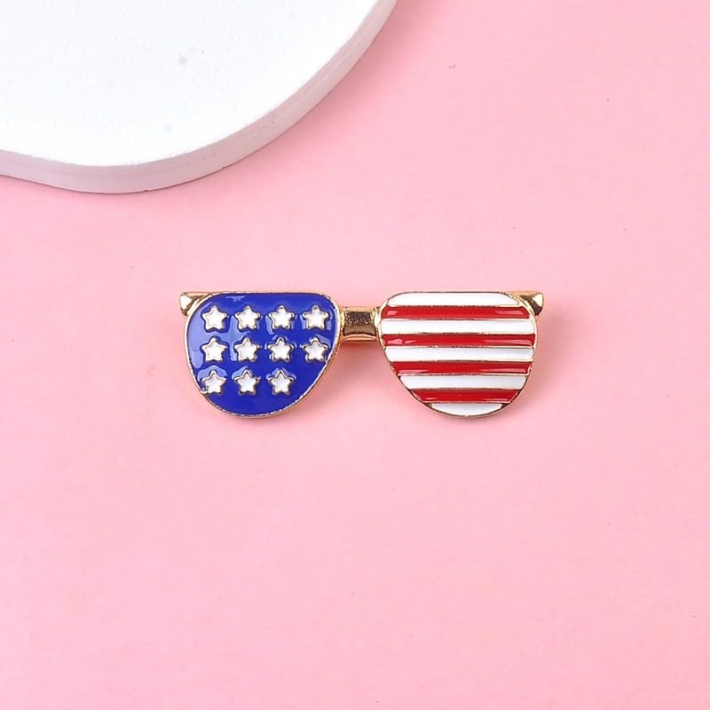 Image of USA Flag Brooch Pin Souvenir for United States of 2026 Veteran's Day Pin Patriotic Accessories Independence Day Decor Gifts for Sister