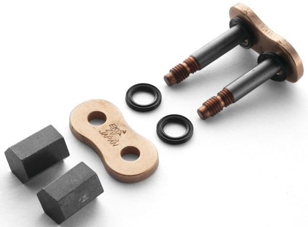 ATV&UTV Replace Parts & Accessories for EK 525 MVXZ2 Series Quadra X-Ring Chain SLJ Screw-Type Master Link Gold Mod-BBM45-FV12243