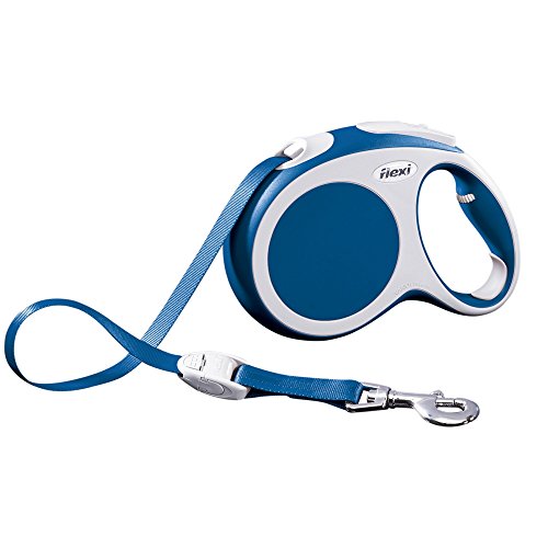 flexi Roll-Leine Vario L Gurt 5 m blau für Hunde bis max. 60 kg