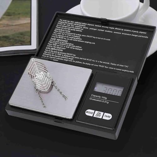 Báscula digital de bolsillo mini para joyería 100g/0.01g miniatura 4