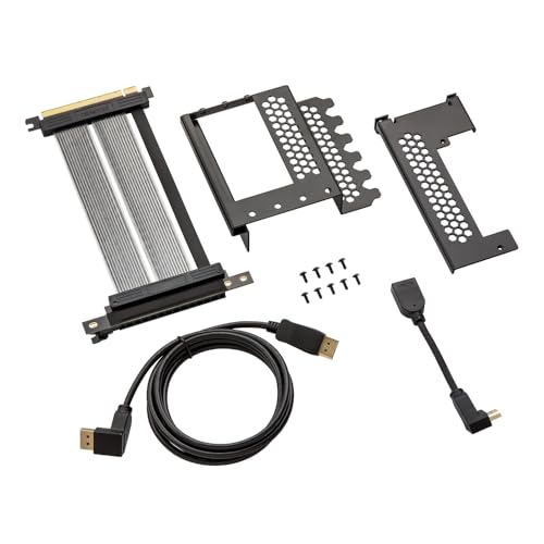 ⭐️垂直PCI-eブラケットトリプルスロットエディション ライザーケーブル付き Amazon | CableMod 垂直PCI-eブラケットトリプルスロットエディション