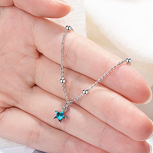 Bijoux à breloques étoile bleue, cadeau idéal pour anniversaire - 5