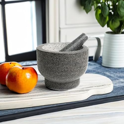 image for Cilio by Frieling Goliath Natural Granite Mortar and Pestle Set, Grind