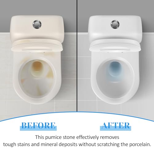 4Stks Unbedenkliche Bimsstein Reinigungsbürste, Toilettenreiniger Bimsstein, Natürlich Bims Reinigungsstein, Zuverlässige WC Bimssteins, Blöcke mit Griff für Grill Fliesen Flecken (Grau)