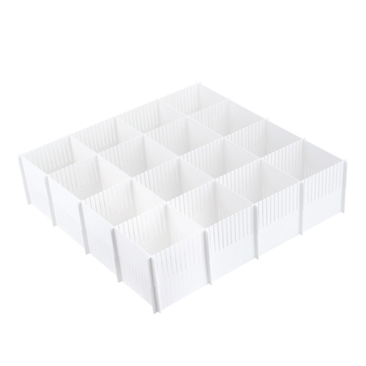 Ipetboom Set 10 Pezzi Divisori per Cassetti in Plastica, Organizzatori Pratici per Casa, per Ordinare Calze e Biancheria in Maniera Comoda e Funzionale