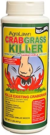 Agralawn Crabgrass Killer, Fast-Acting 2 lb Bottle, Naturally Safer Weed Killer
