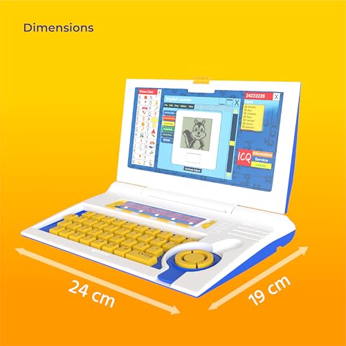 Image of Lifelong Educational Laptop for Kids 2-5 Years | 20-in-1 Fun Learning Modes with Music | AA Battery Operated with Mouse | Computer Toy with Alphabets, Words, Games & More | Playful Gift for Kids