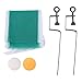 RiToEasysports Mini Ping Pong Net Set, Lightweight Portable with 2 Balls Outdoor Table Tennis Kit for Kids Backyard Park Family Play Travel Games