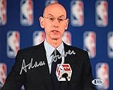 ADAM SILVER SIGNED AUTOGRAPHED 8x10 PHOTO CURRENT NBA COMMISSIONER BECKETT BAS