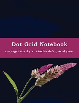 Dot Grid Notebook 120 pages size 8.5 x 11 inches dots spaced 5mm.: Black dots bullet spaced journal grid composition book design (Dot Grid Bullet Notebook School Office Supplies)