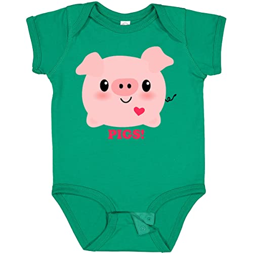 Image of inktastic Kawaii I Love Pigs Baby Bodysuit