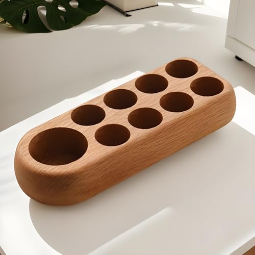 Expositor de esmaltes de uñas de madera con diseño de sobremesa 7