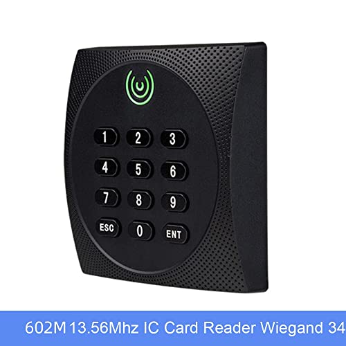 Heaveant Door Access Controller Reader Tastatur Passwort RFID Wiegand 26 34 125kHz 13.56MHz IC-ID. Kartenleserzugriffssteuerungssystem-Leser (Color : 13.56Mhz IC Version) Cover