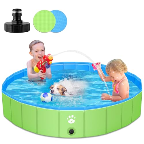 YIKANWEN Piscina per Cani Pieghevole,Piscina Pieghevole per Cani 120x30cm in
