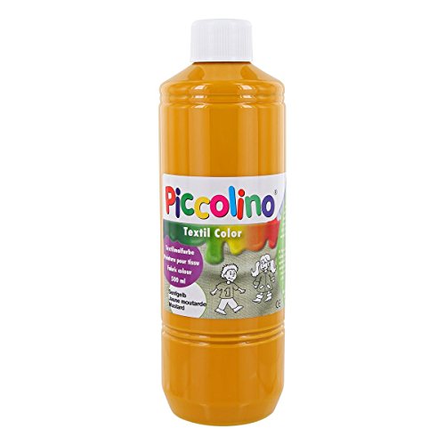 PICCOLINO - Pintura textil (500 ml), color amarillo