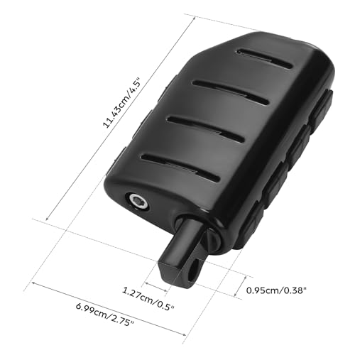 XMT-MOTOR Fußrasten Motorrad 10mm Stoßfeste Trittbrett Pedal Kompatibel mit Harley Road King Sportster xl 883 xl 1200