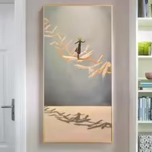 Peinture abstraite bateau doré XINBAO 30x60cm pour salon