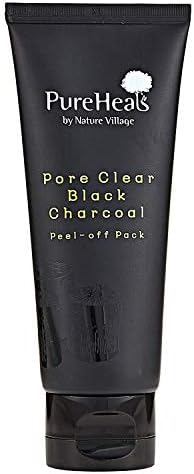 Pureheal's Pore Clear Black Charcoal Peel-Off Pack 3.53 fl. oz. (100 g), Charcoal powder, National botanical ingredients, by Nature Village