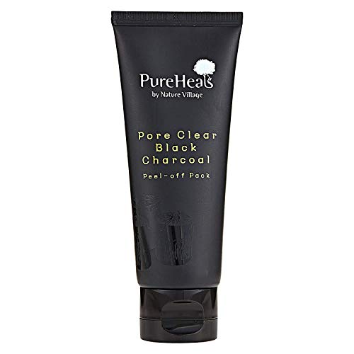 Pureheal's Pore Clear Black Charcoal Peel-Off Pack 3.53 fl. oz. (100 g), Charcoal powder, National botanical ingredients, by Nature Village