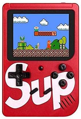 EQUIPAGECART® Sup Port Handheld Console Video Gaming Player LCD Screen USB Compatible Handheld Gaming Console (RED)