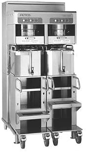 Fetco CBS-72AC 7000 Series Twin Coffee Brewer with 6 Gallon Capacity & Mobile Cart