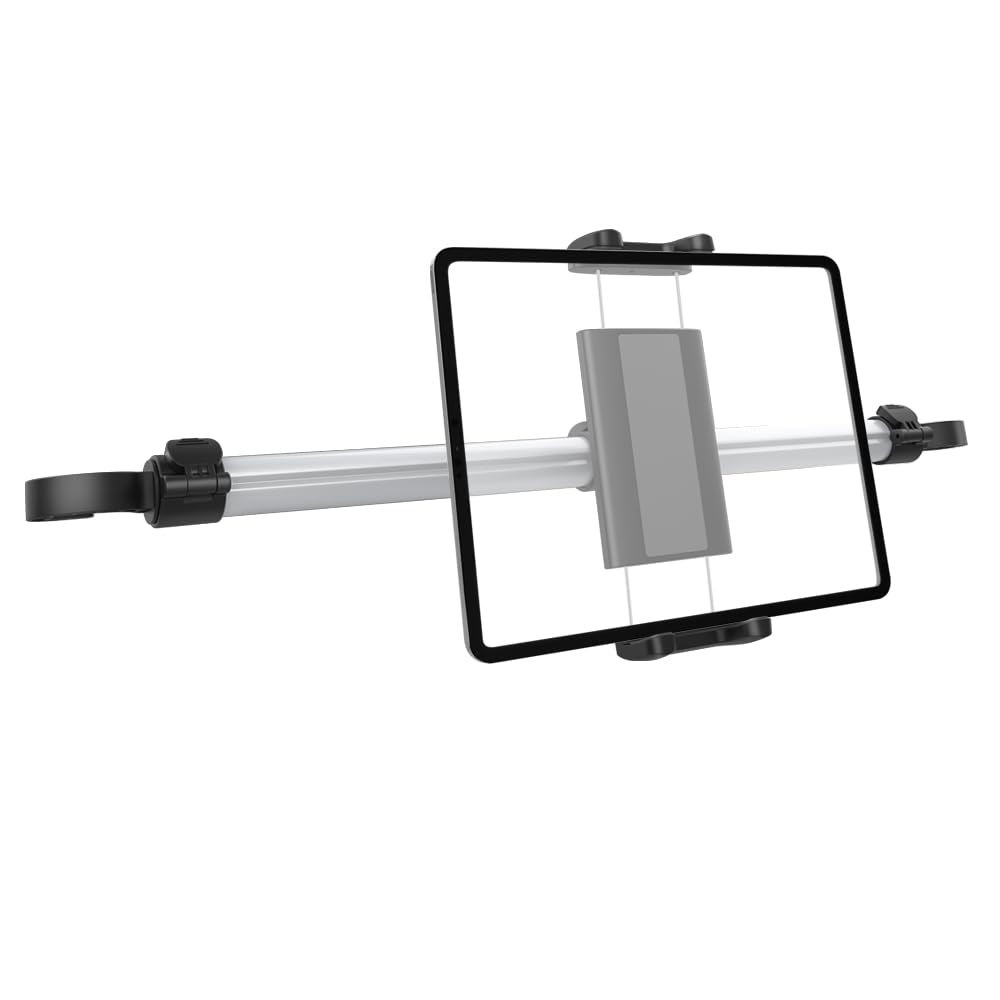 4-13" uchwyt na tablet i przełącznik do samochodu,stabilny i bezpieczny między zagłówkami,iPada, uchwyt samochodowy na środkowy tablet,pasuje do iPad Mini Air, iPad Pro 12.9 11..
