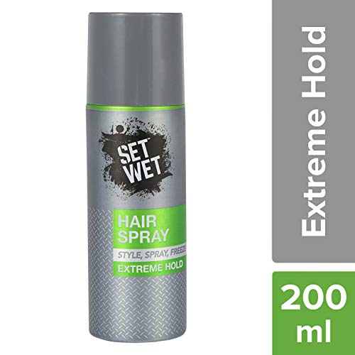 Set Wet Styling Hair Clay Wax 60g, & Set Wet Extreme Hold, Hair Spray for Men, Style-Spray-Freeze,Bottle 200 ml - Image 6