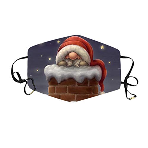 RoMantic sports Hommes Femmes ???????????? Écharpe Anti Poussière Nez Visage Wind Bouche Coupe-Vent sans Soudure De Noël Visage Bandanas Lavable