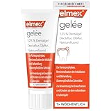 elmex gelée Fluorid Zahnpasta zum Schutz vor Karies und schmerzempfindlichen Zähnen, 25 g Gel