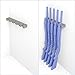 Five (Nine) Foam Gun Rack - New Universal Rifle Barrel Rest with Magnetic Strip - Gun Storage - Weapon Rack - for Gun Safe and Free Standing - Gun Rack Pegboard - Fishing Rod Holder - Gift for Hunter