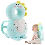 GINMOON Baby Head Protector Backpack,Lightweight and Breathable, Baby Walking Harness,Crawling Baby Essentials (Dinosaur)