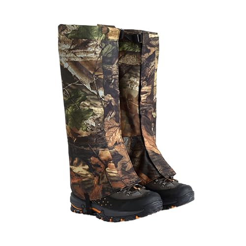 HEARSO Polainas for piernas, con Hebilla de Encaje de Metal, Polainas for Exteriores, protección for piernas en Bicicleta, adecuadas for montañismo, Escalada, esquí y Raquetas de Nieve (Size : XL)