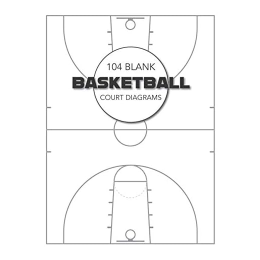 Blank Basketball Court Diagrams: 104 Full Page Blank Basketball Court Diagrams. Plays, Drills, Strategies and Scouting