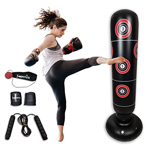 Balle de boxe debout sur pied avec rebond rapide pour entraînement cardio à la maison