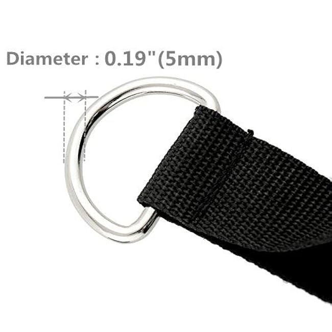 Premium Exercise Pull Resistance Bands, Strong Nylon Belt, Grips Fitness Strap, Foam Wrapped Handle, Soft Grip Heavy Duty Handles for Yoga Exercise Gym Training (One Pair)