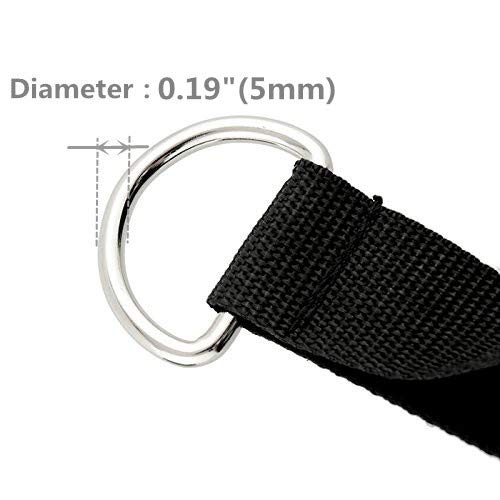 2 Pairs Premium Exercise Pull Handles For Resistance Bands - Foam Grip, Heavy Duty D-Rings & Locks, For Gym & Home Training