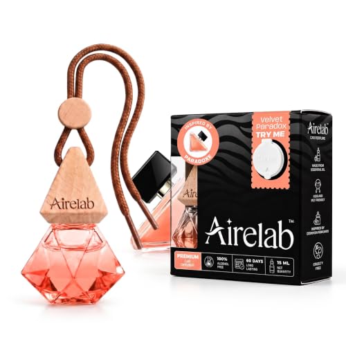 Image of Car Air Freshener | 15ml Refillable Perfume Oil with Wooden Diffuser Hanging Pod | Fragrance Inspired by Paradoxe | Long Lasting Car Perfume | 60+ Days