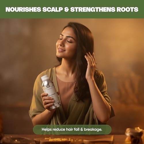 Image of VedaOils Fenugreek Oil for Hair Growth 100ml | 100% Pure & Natural Cold Pressed Hair Oil | Strengthens Roots, Reduces Hair Fall & Nourishes Scalp | Suitable for All Hair Types