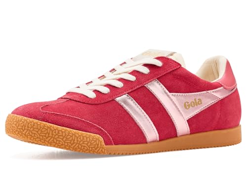 Image of Gola Women's Elan Glitz Suede Sneakers
